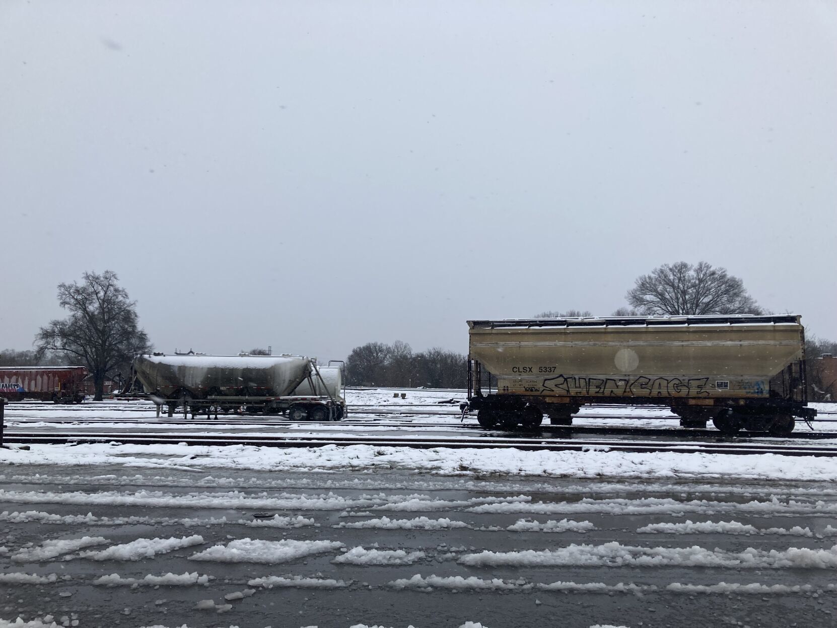 Snow in Danville